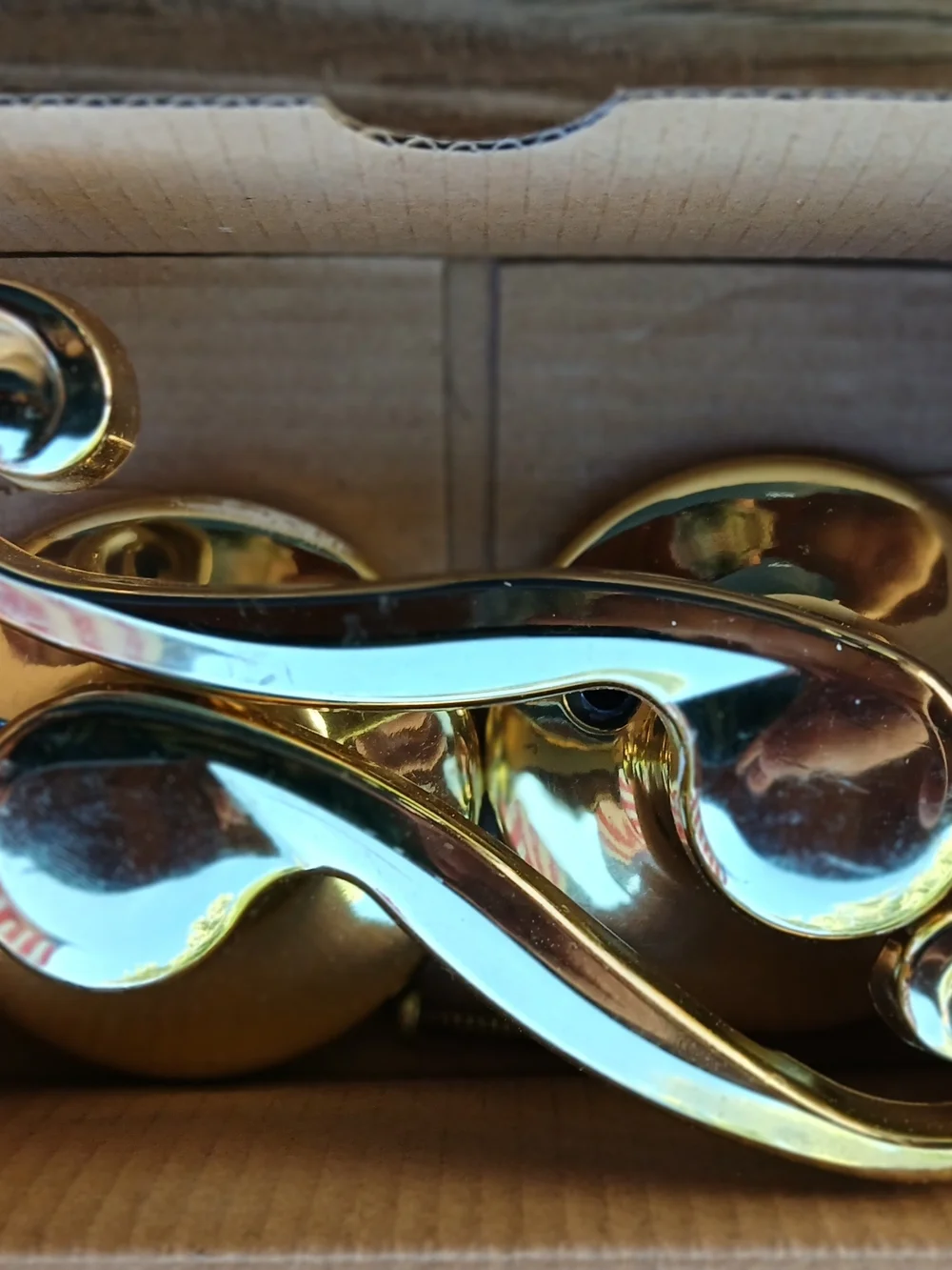 3-sets Of Brass plated Decorative Wall Hook Set - Polished Brass Home Wall Decor